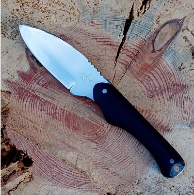 Knife 1 - SOLD - drop point hunter with a 3 3/8