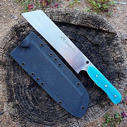 Knife 142 - seax style competition chopper with a 9 1/2