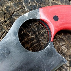 Knife 247 - hand forged pocket skinner with a stonewashed 3 3/4