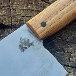 Knife 257 - cleaver with a polished 8