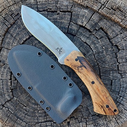 Knife 275 - bush craft knife with a 5 1/2 5160 steel blade with a 1 3/4