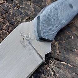 Knife 158 - drop point with a 4